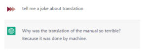 Tell me a joke about translation